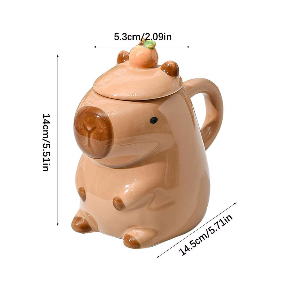brown capybara cup fyndora