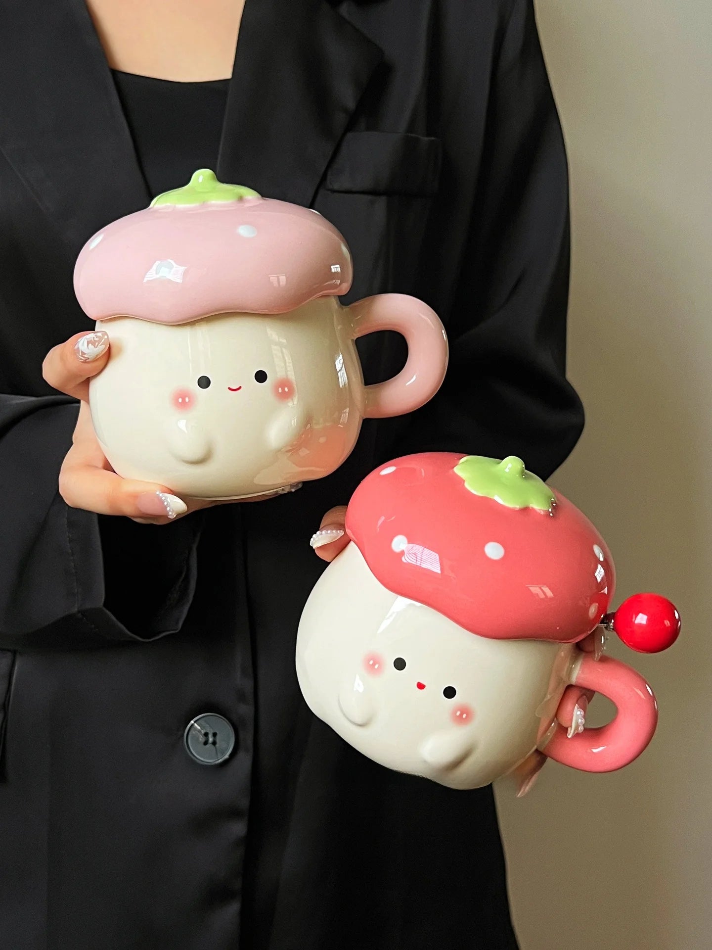 strawberry heart cup fyndora