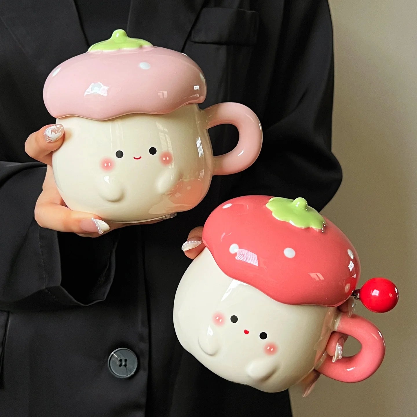 strawberry mug fyndora
