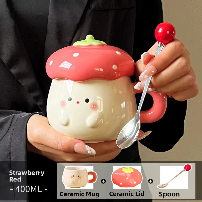 strawberry mug fyndora